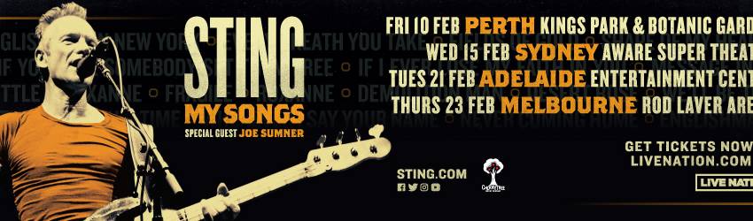 STING Returns to Australia in 2023! - Rock Club 40