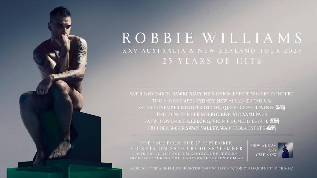 robbie williams tour 2023 qld