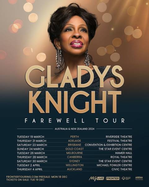 Legendary GLADYS KNIGHT Announces The Farewell Tour in 2024 - Rock Club 40